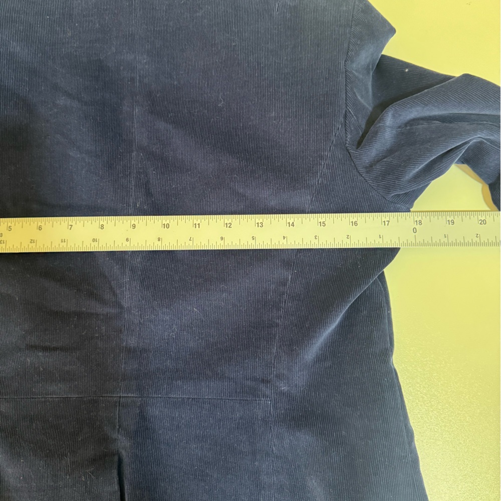 Talbots  Corduroy Navy Blue Women's Blazer - Picture 8 of 12
